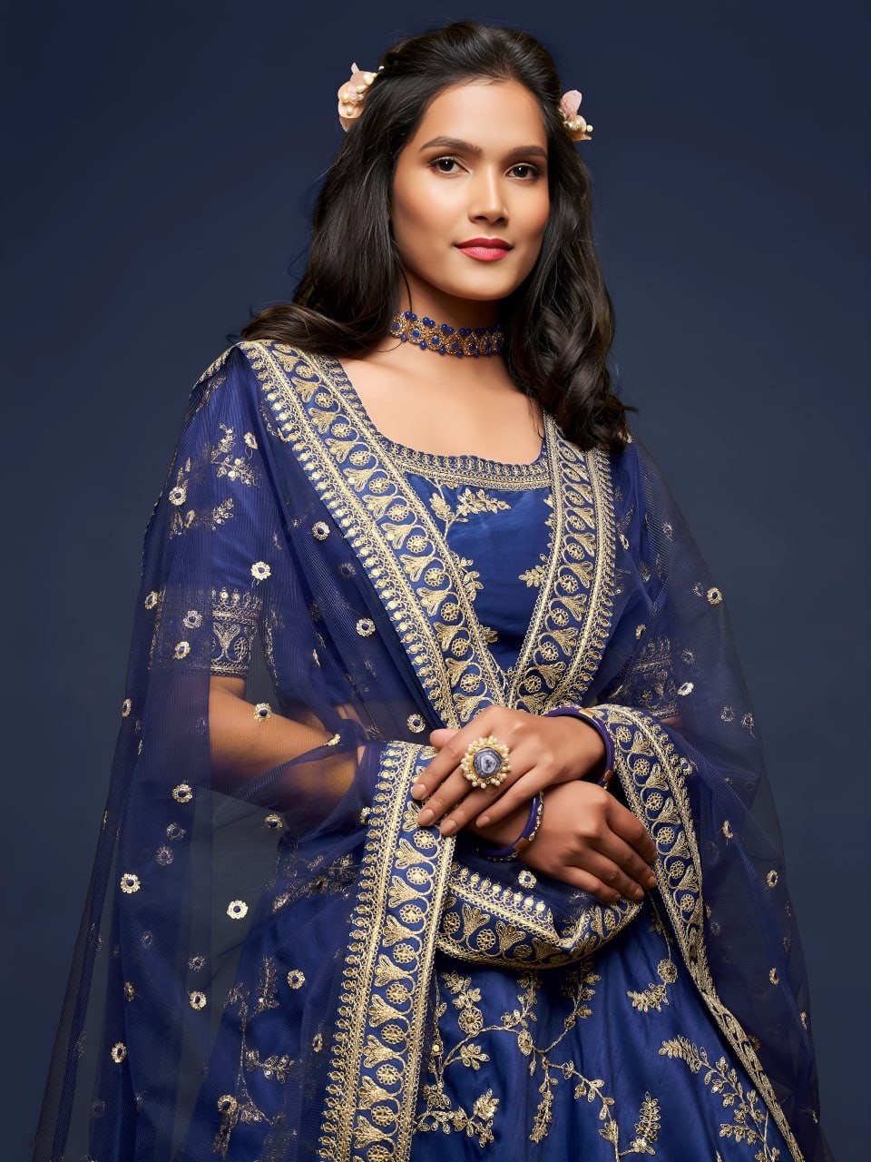Bollywood Designer Art Silk Lehenga Choli Bridal Outfit Women