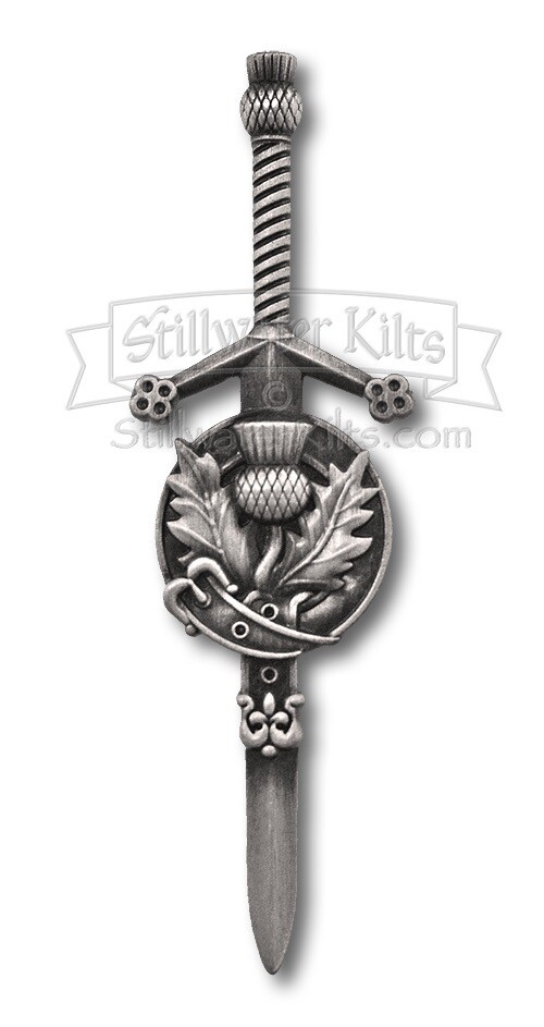Deluxe Scottish Thistle KILT PIN by Stillwater Kilts