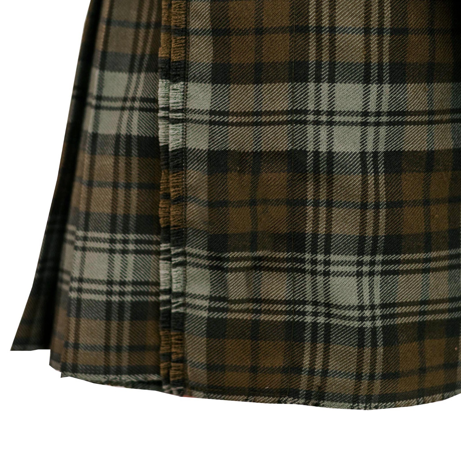 Mens Scottish Tartan Kilt Black Watch Weathered 8 Yards Highlanders Wedding Kilt