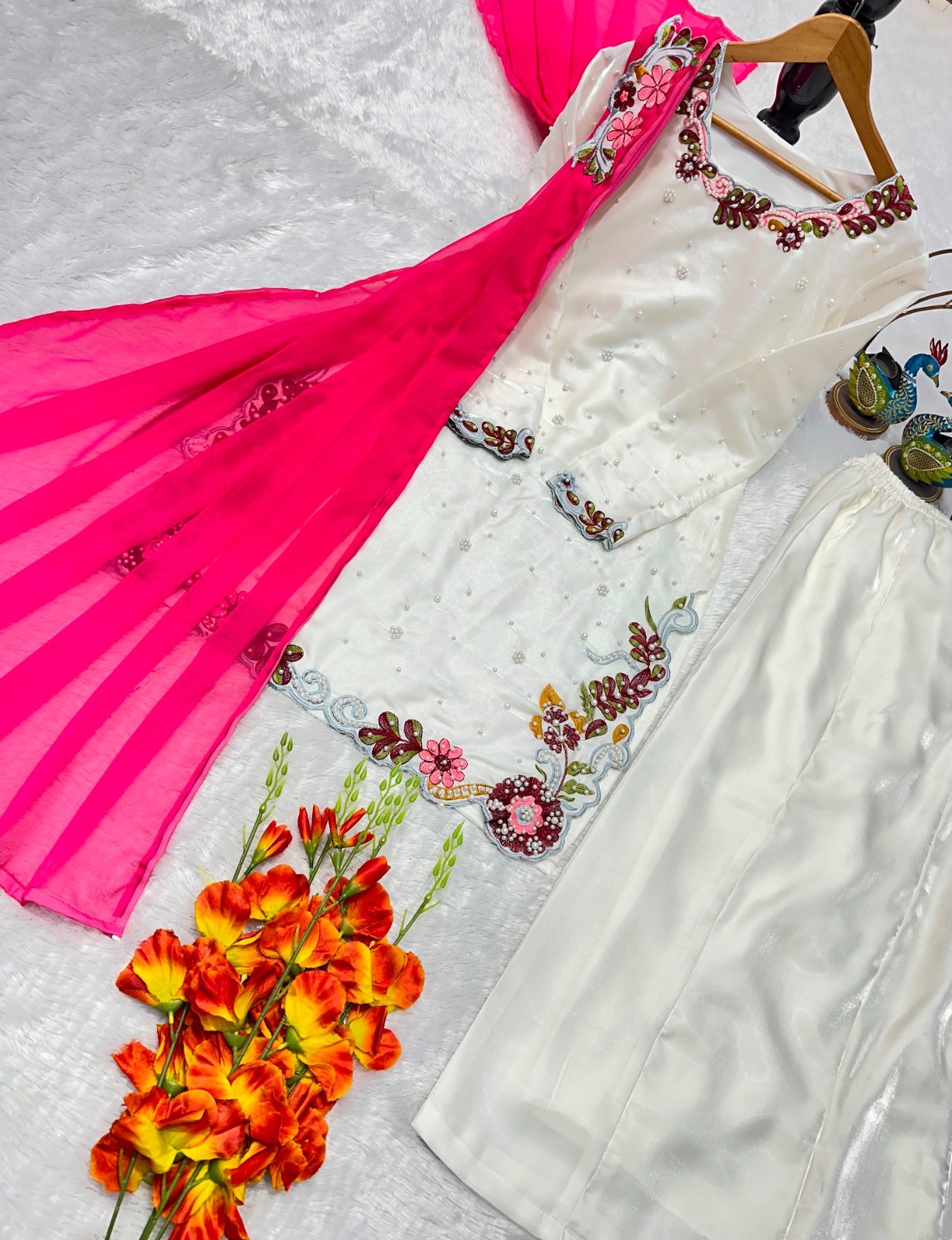 WEDDING SHARARA PALAZZO SALWAR SUIT PLAZZO KURTI SHALWAR KAMEEZ PAKISTANI INDIAN