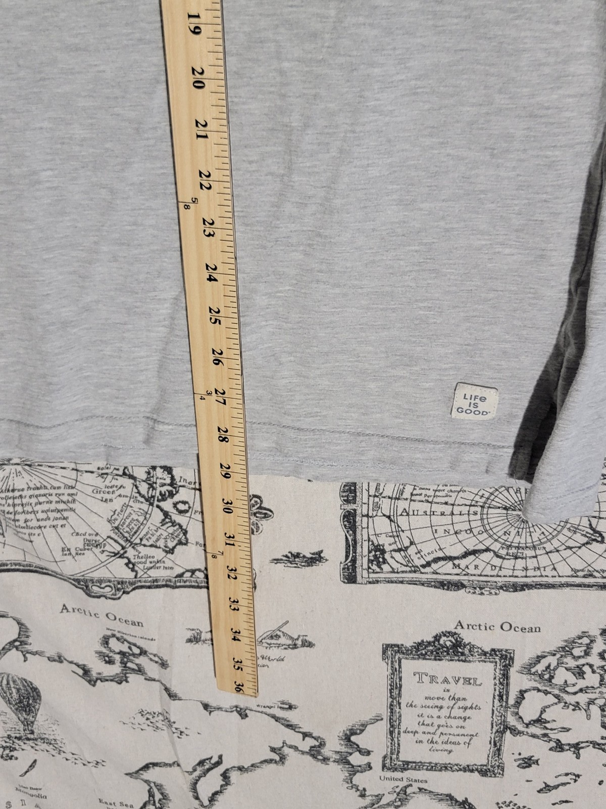 Life is Good Women’s V-Neck T-Shirt “Essential” Coffee Mug Graphic – Size M