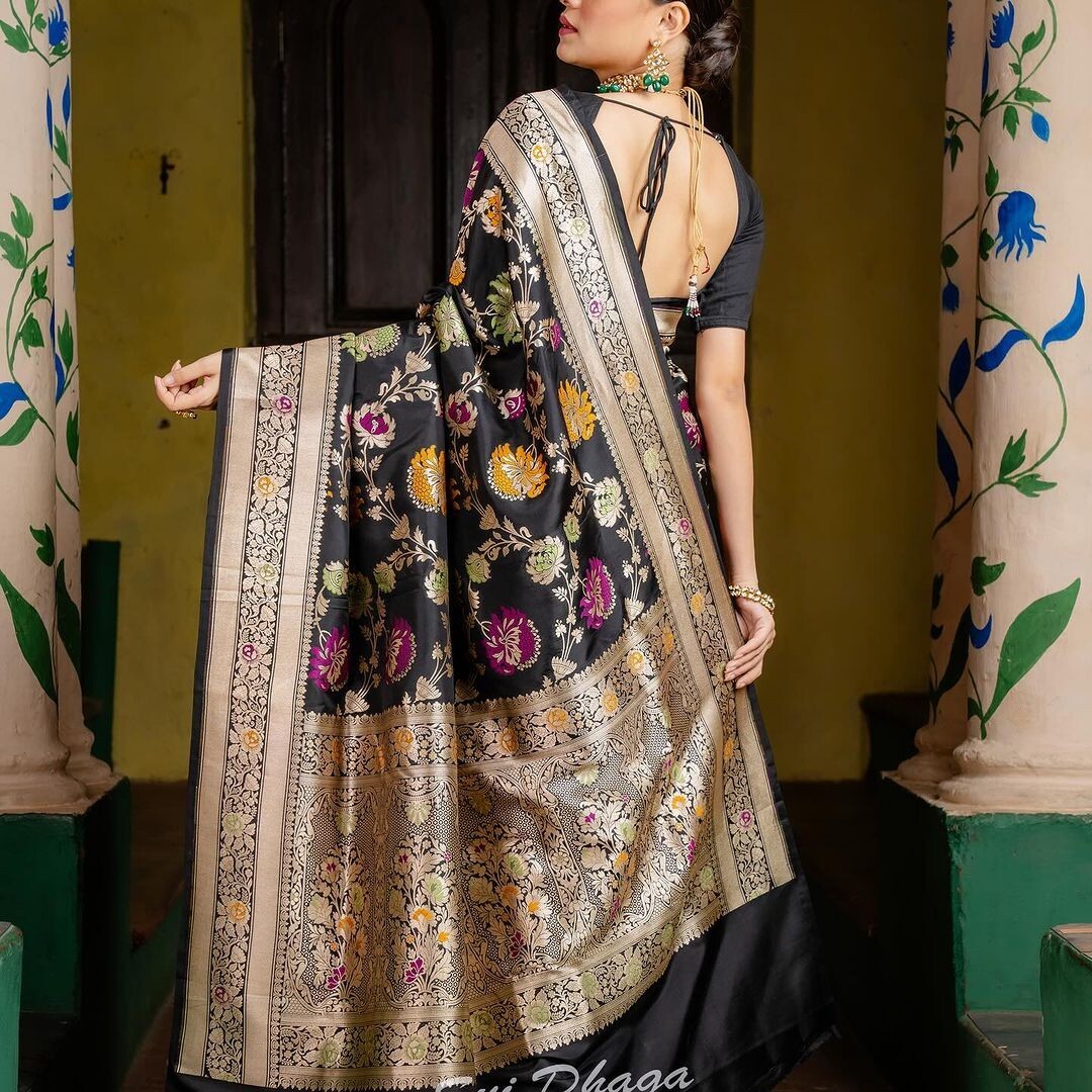 Designer Sari Bollywood Bridal Silk Saree Blouse South Indian Party Wear Saree