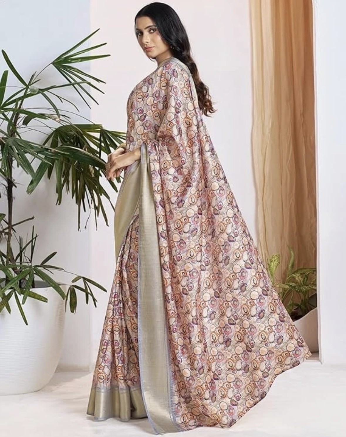 Ready to Wear 1-Minute Saree Indian Wedding Sari with Unstitched Blouse Piece
