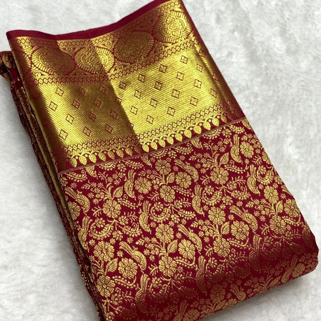 Designer Sari Bollywood Bridal Silk Saree Blouse South Indian Ethnic Ready made