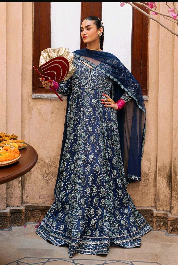 Maria B. Women’s Blue Anarkali Dress
