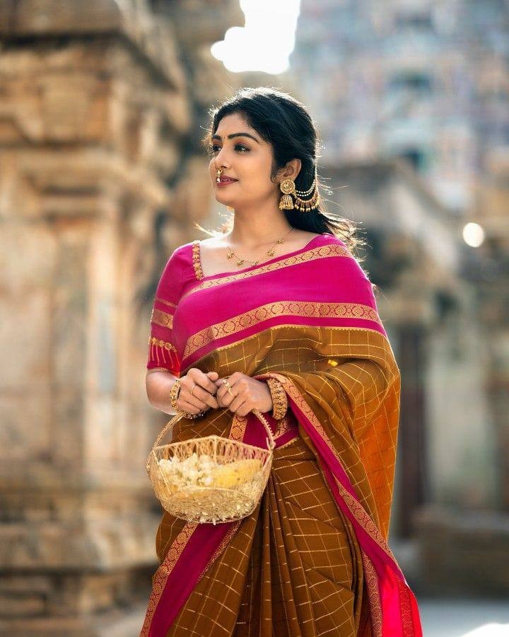 Designer Sari Bollywood Bridal Silk Saree Blouse South Indian Party Wear Saree