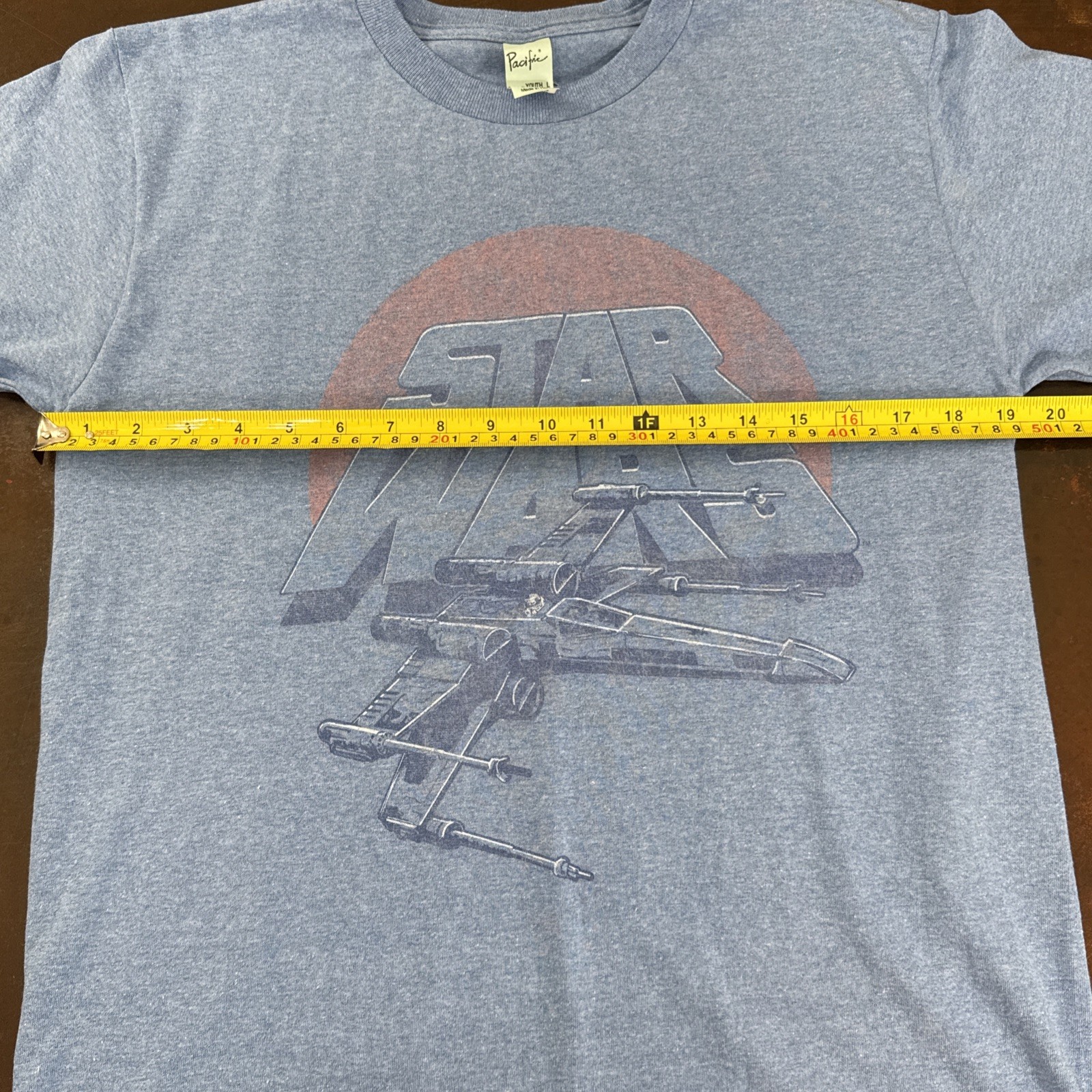 Star Wars Youth Graphic Print Pacific Blue Youth Small Tshirt tee school casual