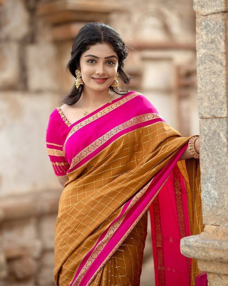 Designer Sari Bollywood Bridal Silk Saree Blouse South Indian Party Wear Saree