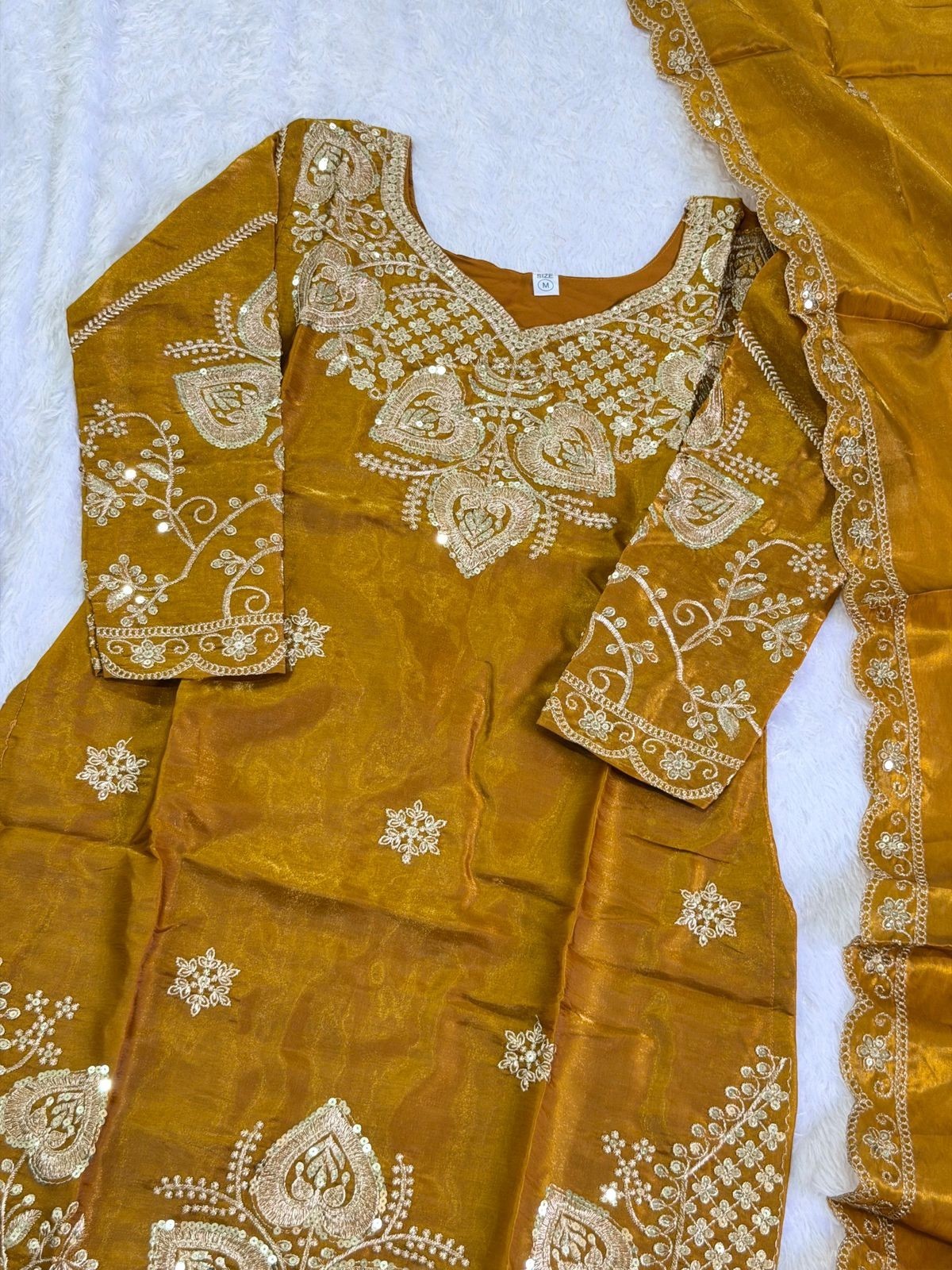 Pakistani Designer Georgette fully embroidered Sequence Work salwar kameez