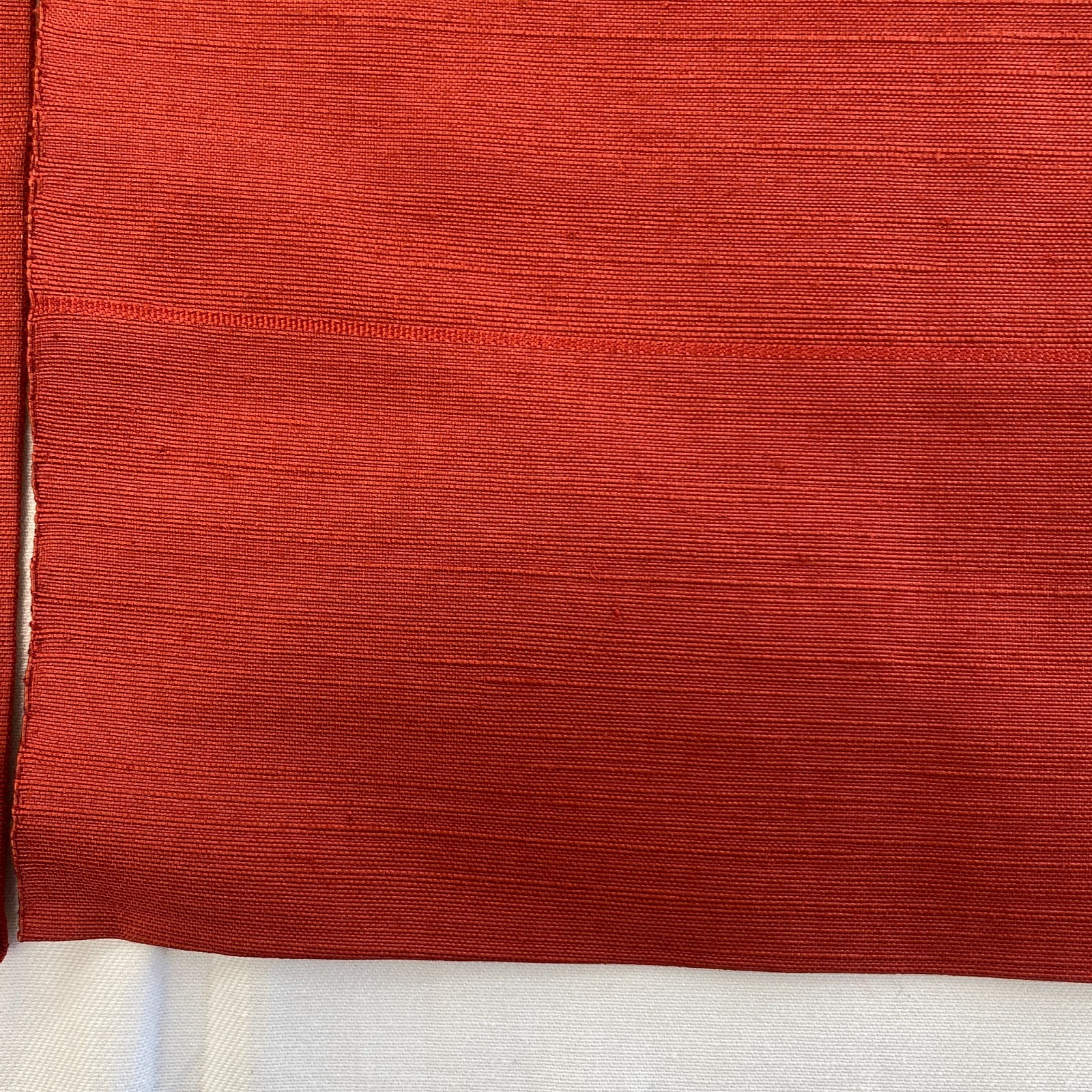 Japanese Vintage Kimono Nagoya Obi Cotton Red Traditional Embroidery 143x 12 in