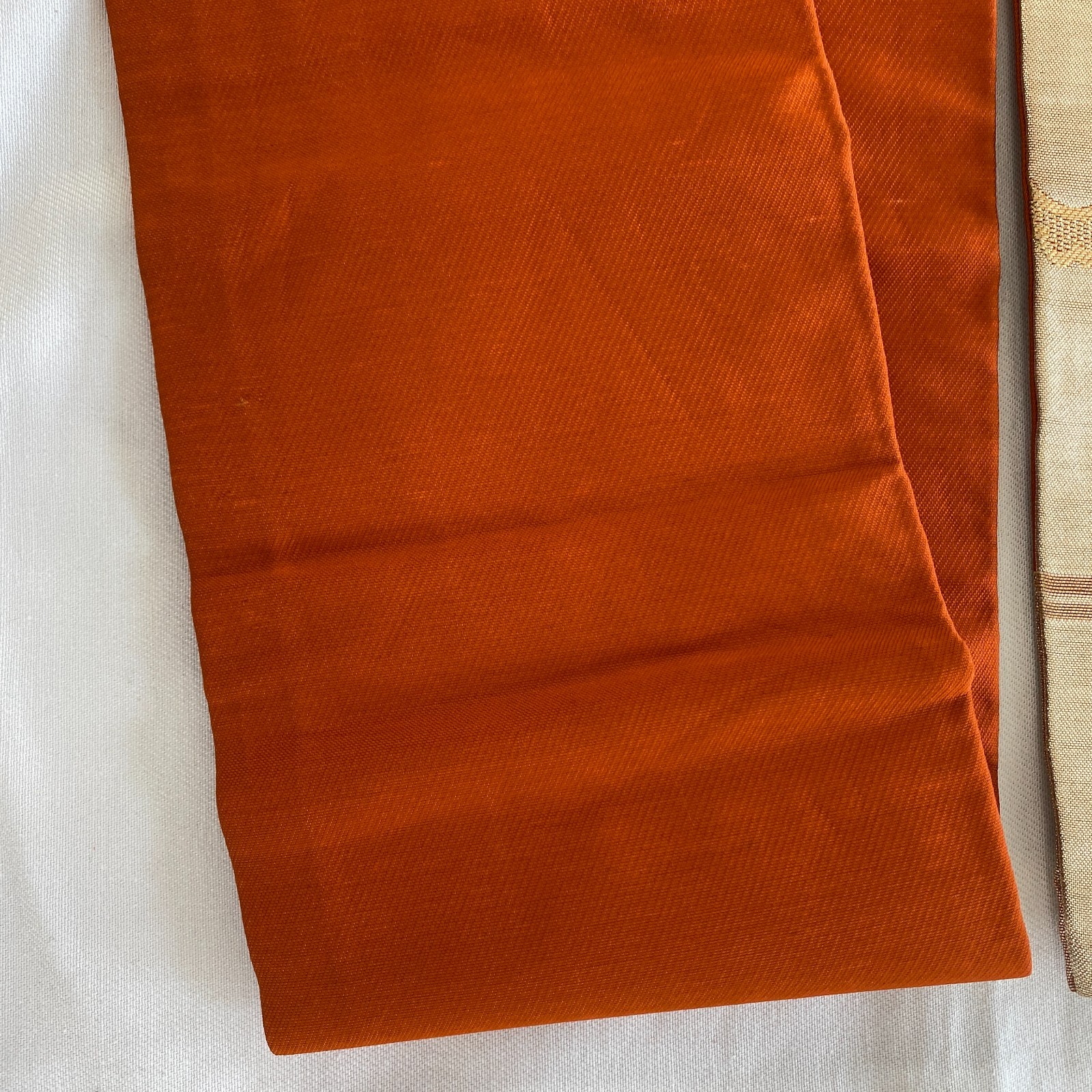 Japanese Vintage Kimono Nagoya Obi Silk Gold Traditional Authentic 134x 11in