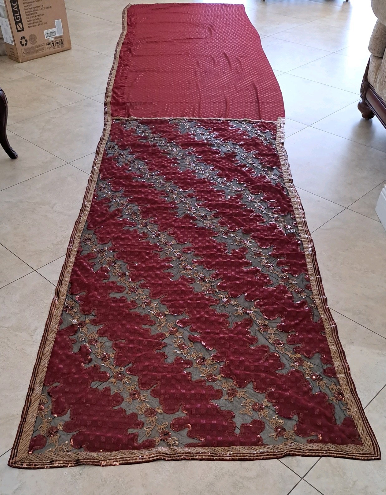 Sarees Art Silk Embroidered Woven Cultural Sari Craft Fabric hand embellished