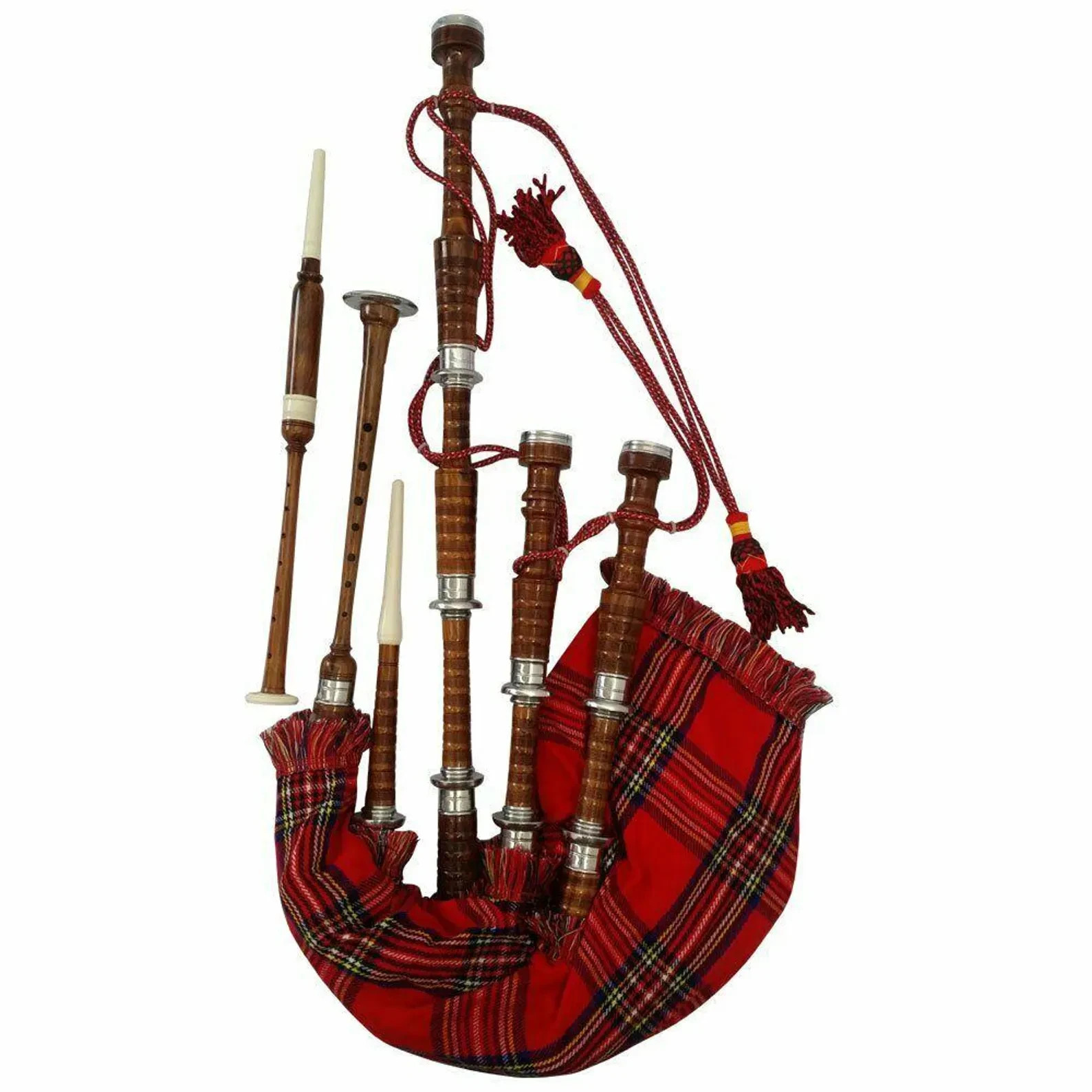 Professional Great Scottish Bagpipes Set | Full Size Rosewood Bagpipe