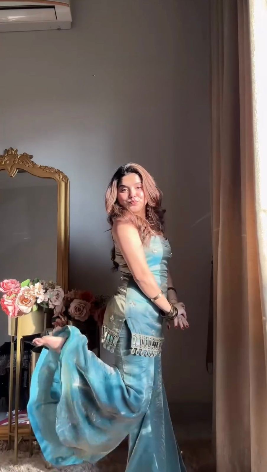 INDIAN SALWAR KAMEEZ PAKISTANI WEDDING PARTY DRESS WEAR BOLLYWOOD SUIT SHARARA