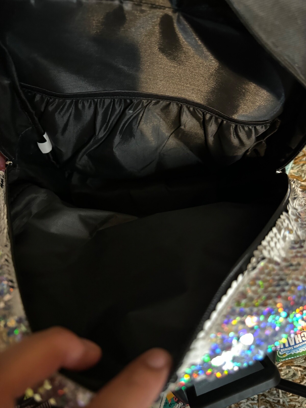 Smiley sequance backpack