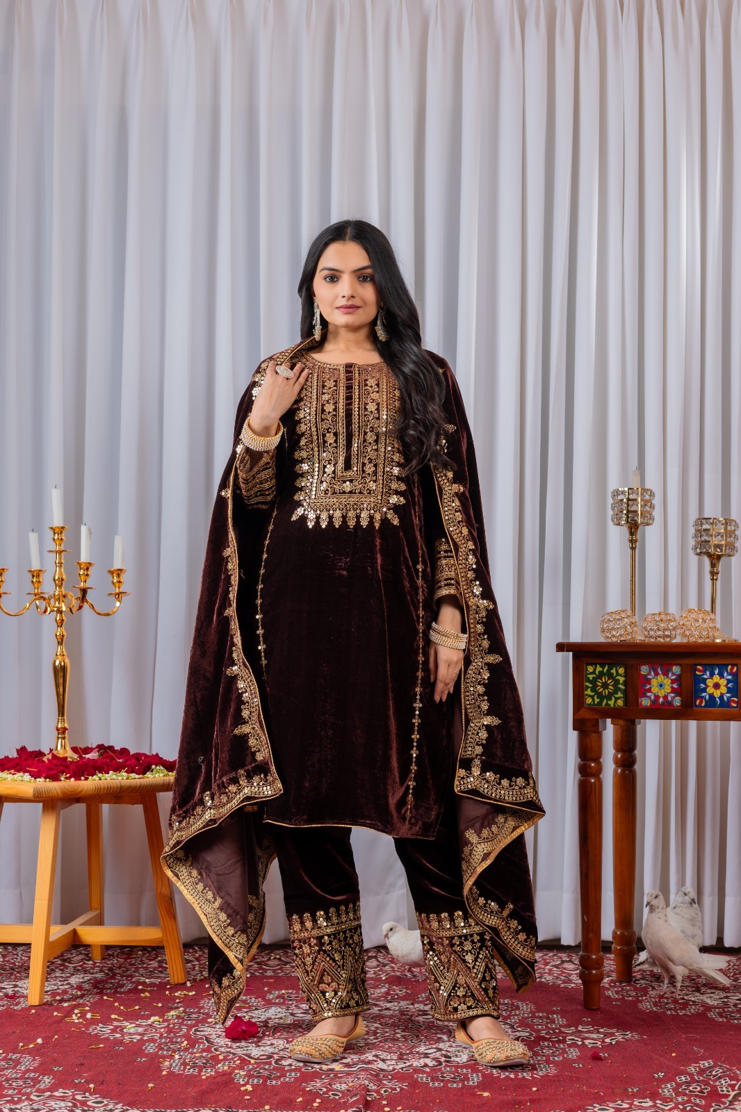INDIAN BOLLYWOOD DESIGNER SALWAR KAMEEZ WITH DUPATTA PAKISTANI PARTY WEAR SUIT