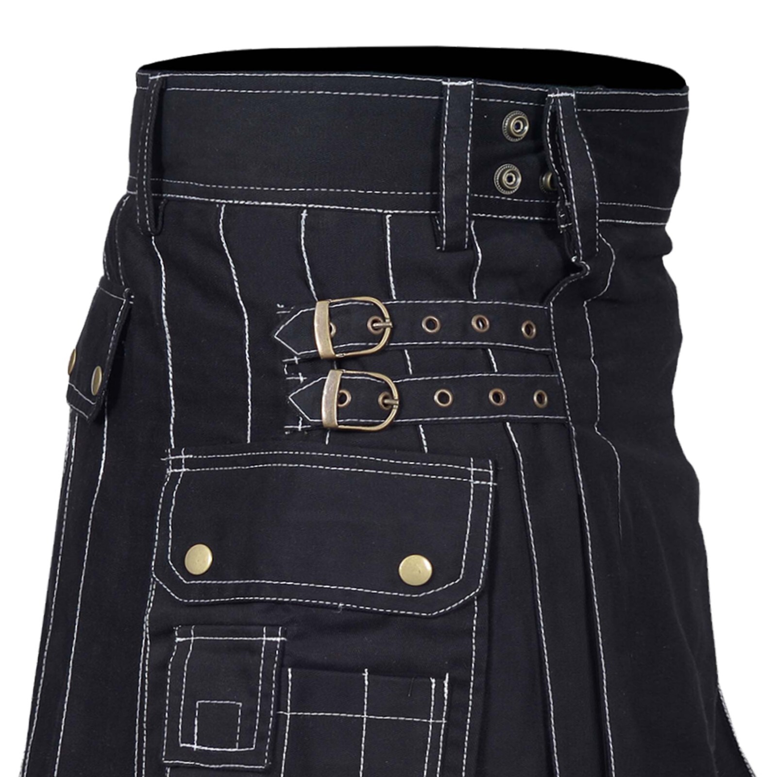 Scottish Cargo Utility Kilt Buckle Closure Highland Kilt Men Traditional Outfit