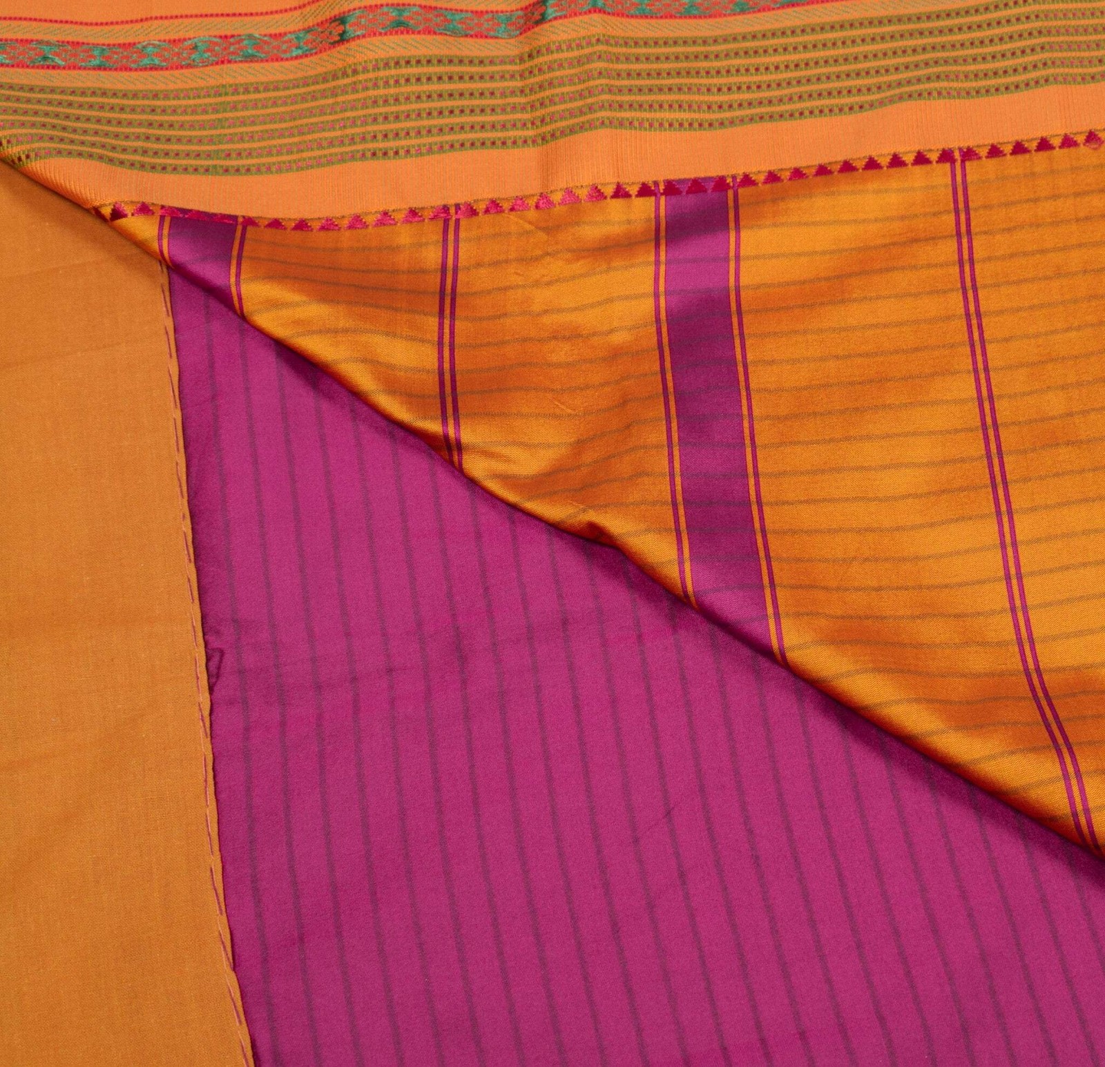 Sushila Vintage Magenta Art Silk Saree Woven Chettinad/Kandangi Sari 6 YD Fabric