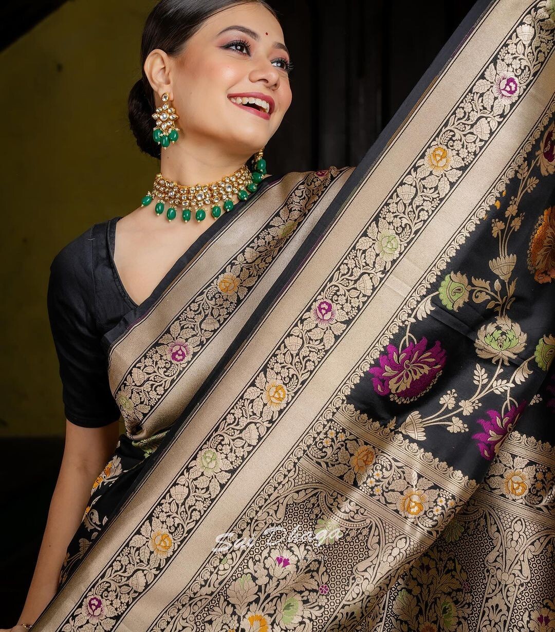 Designer Sari Bollywood Bridal Silk Saree Blouse South Indian Party Wear Saree