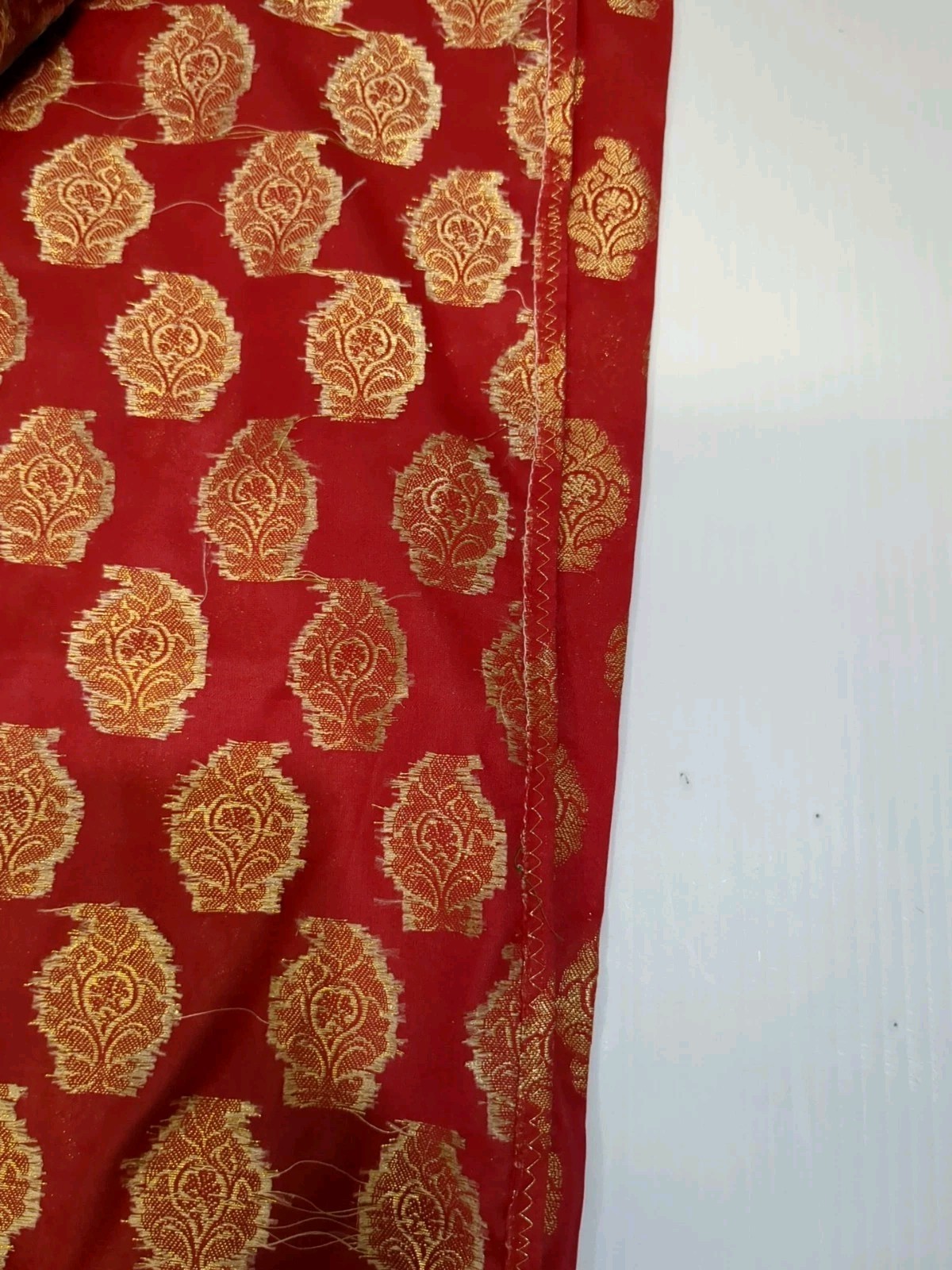 Saree Party Indian Wear Sari Designer Bollywood Wedding Ethnic Pakistani Red/Gol