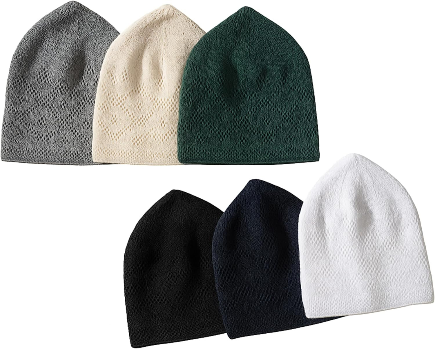 Kufi Hats for Men Muslim- Muslim Hats for Men Clothing 6Pcs, Islamic Gifts, Musl