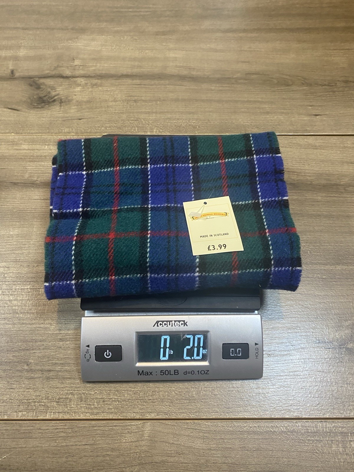 Pure 100% New Wool Scotland NWT tartan Scarf