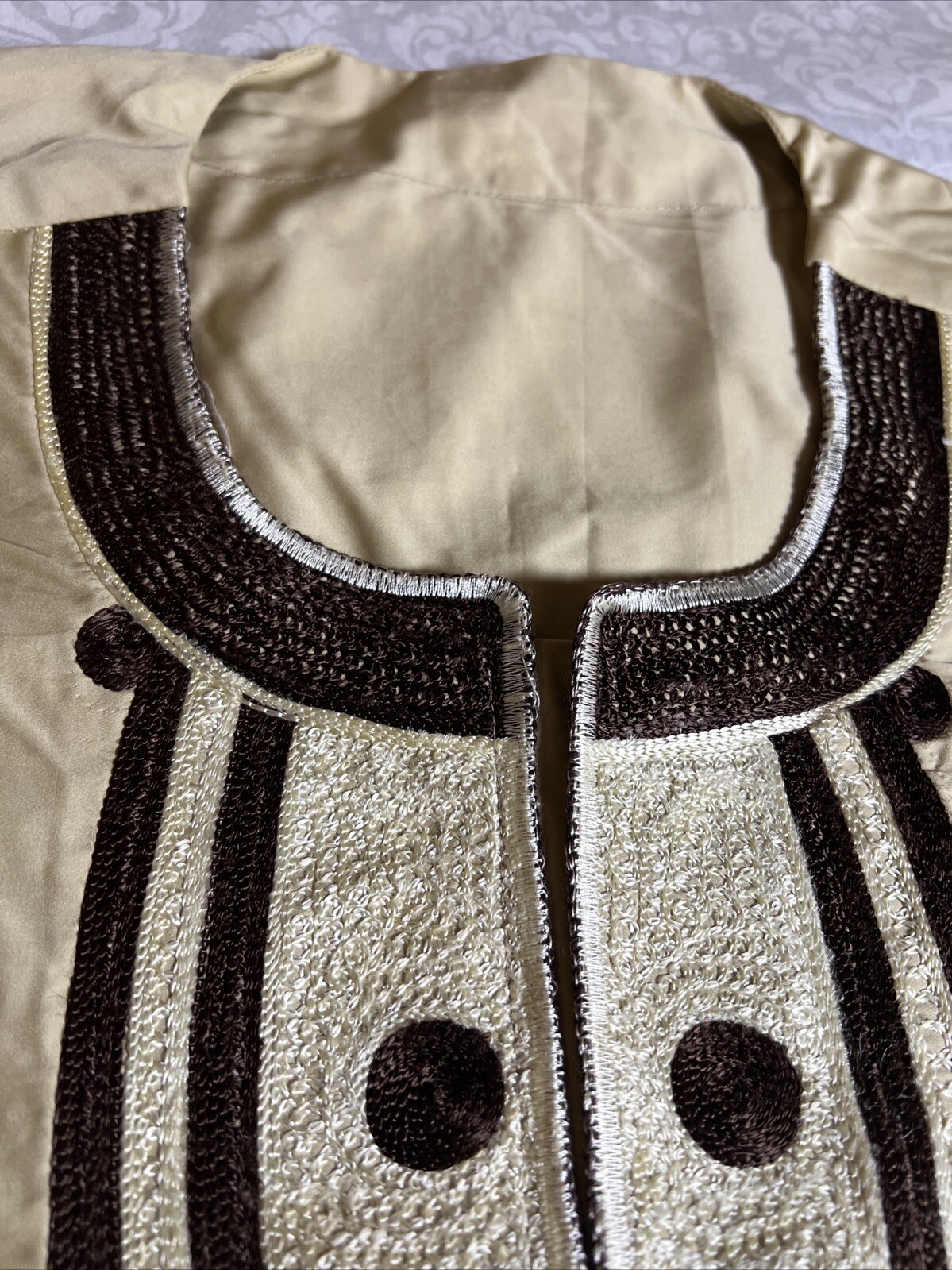 Vintage Mens African Dashiki Custom Handmade 36Lx331/2W..