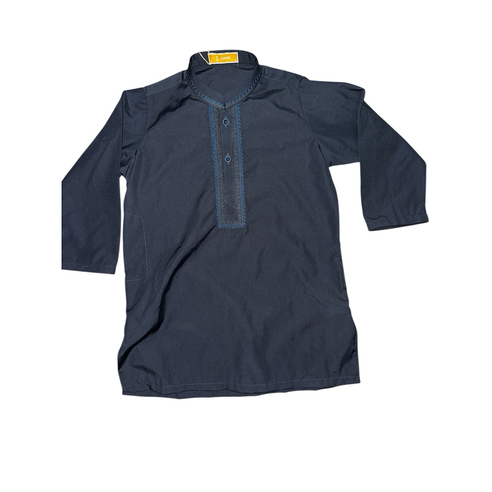 NWT J. Junior – Junaid Jamshed Kurta Pakistani, Loose Tunic Shirt, Navy, 2Y