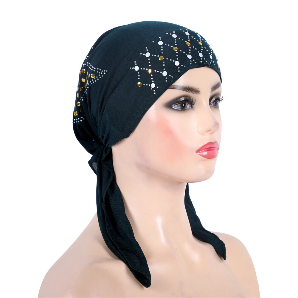 Muslim Women Hijab Cancer Hat Chemo Inner Cap Hair Loss Head Scarf Turban Wrap