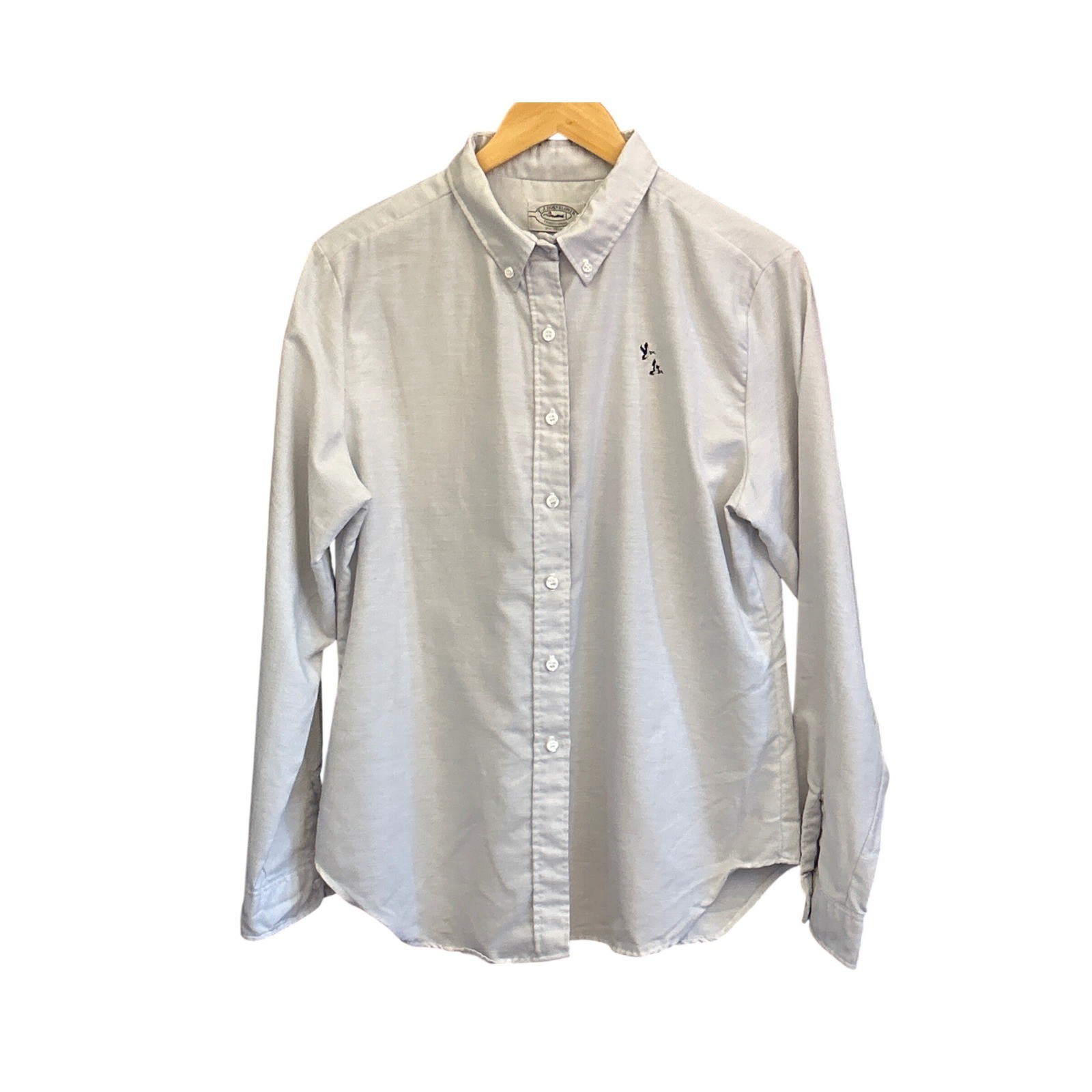 Vintage T.J. Hornblower Oxford Shirt Preppy Mallard Duck Light Blue Button Down