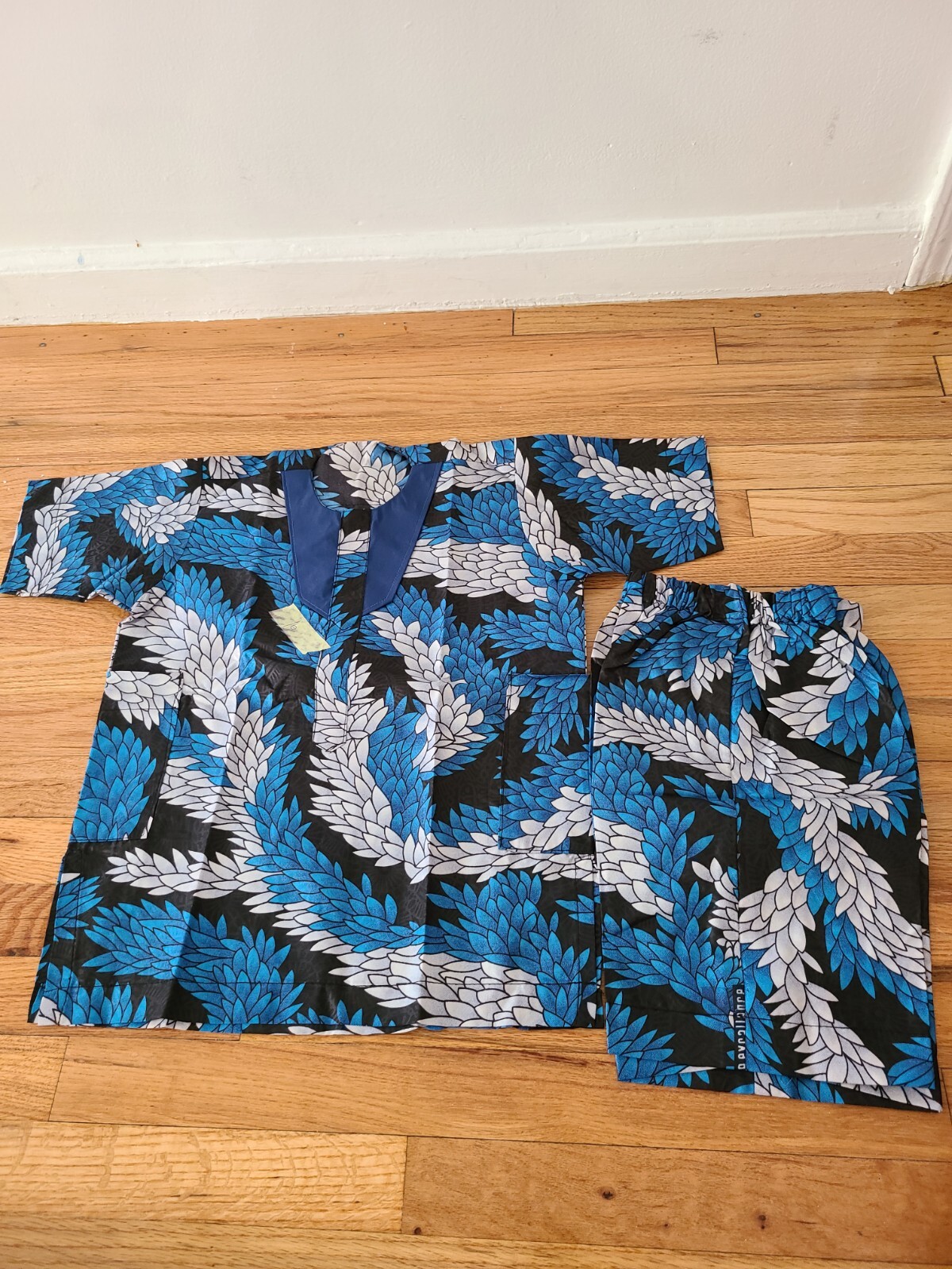 African outfit Kids Dashiki Suit 4-6 Year Boys Girls Unisex Shirt Shorts kids