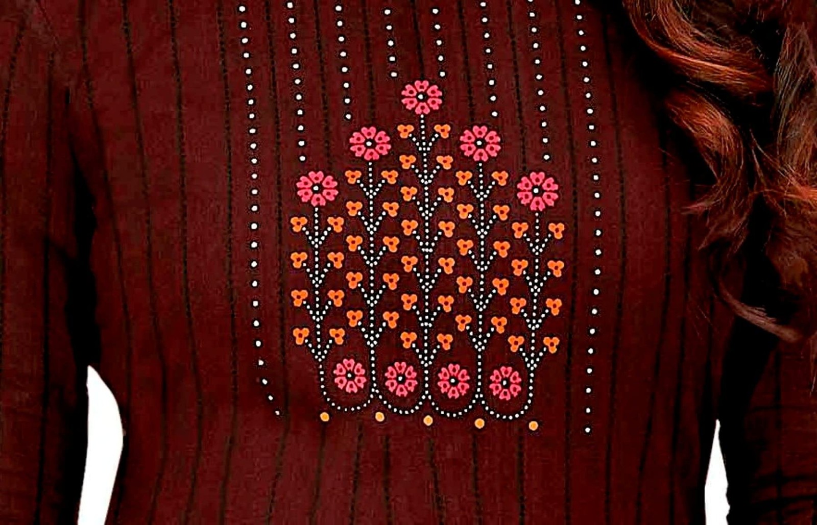 Miraan Women’s Cotton Unstitched Dress Material (SGPRI1505, Brown, Free Size)