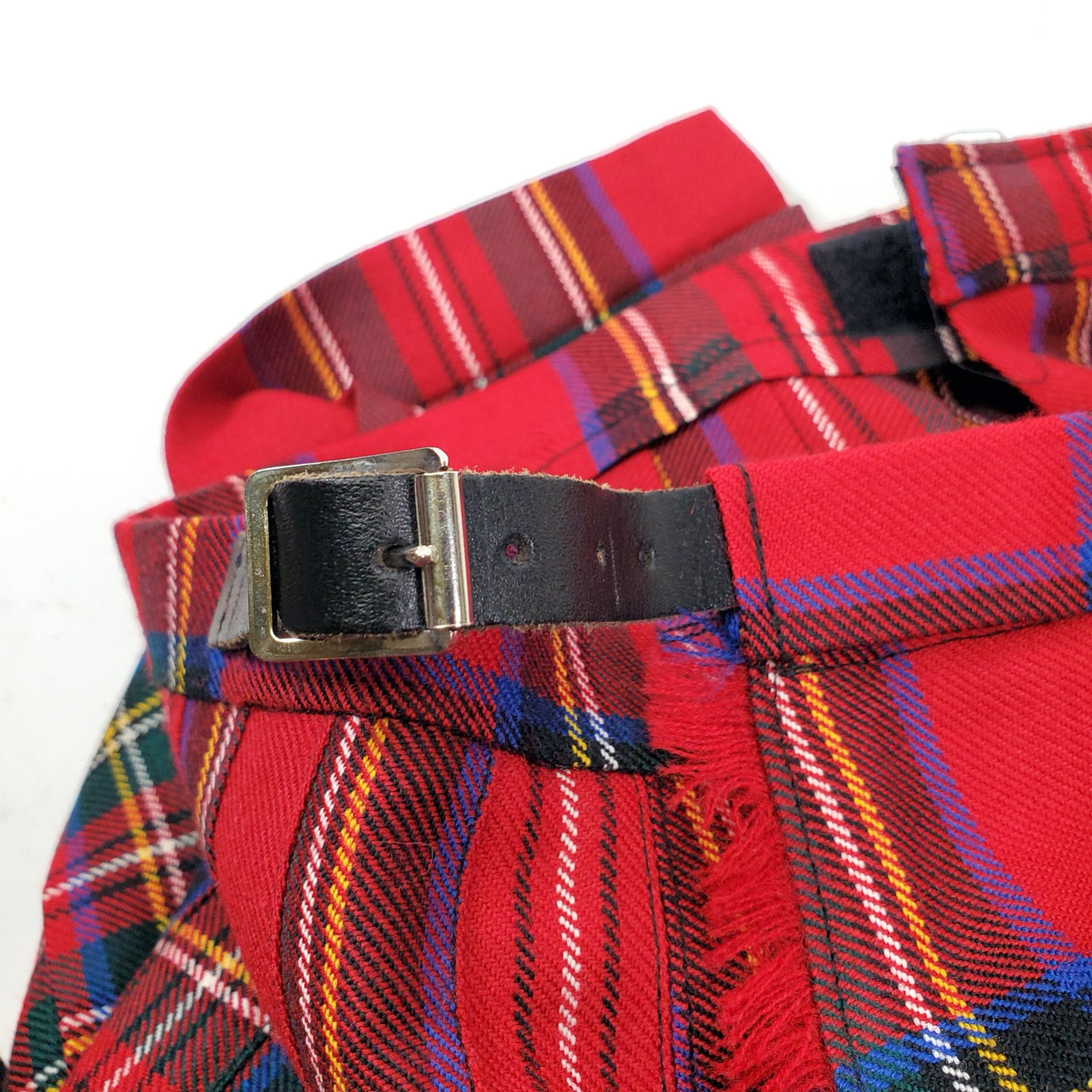 Kids Royal Stewart 100% Wool Tartan Kilt Hector Russel Scotland Adjusts to Sz 24