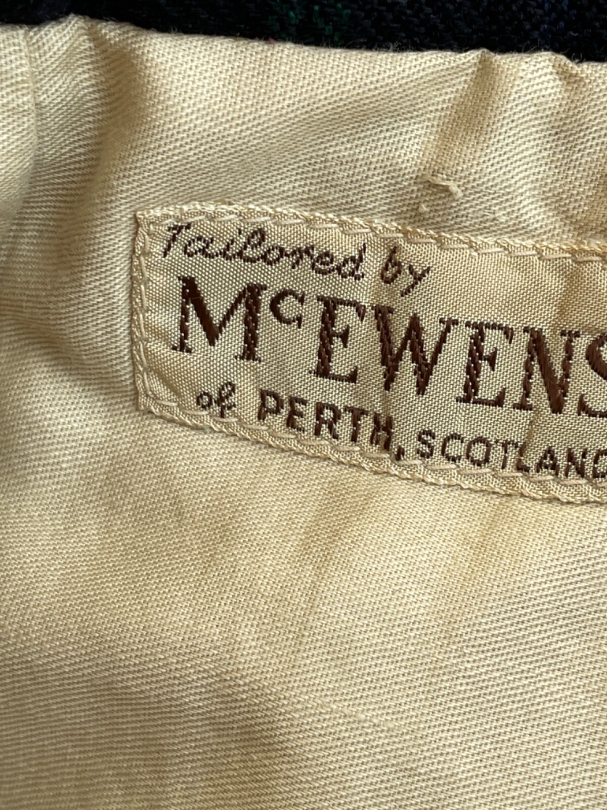 VTG Scottish Handmade Traditional McEwens Of Perth Scotland Tartan Kilt MacLaren