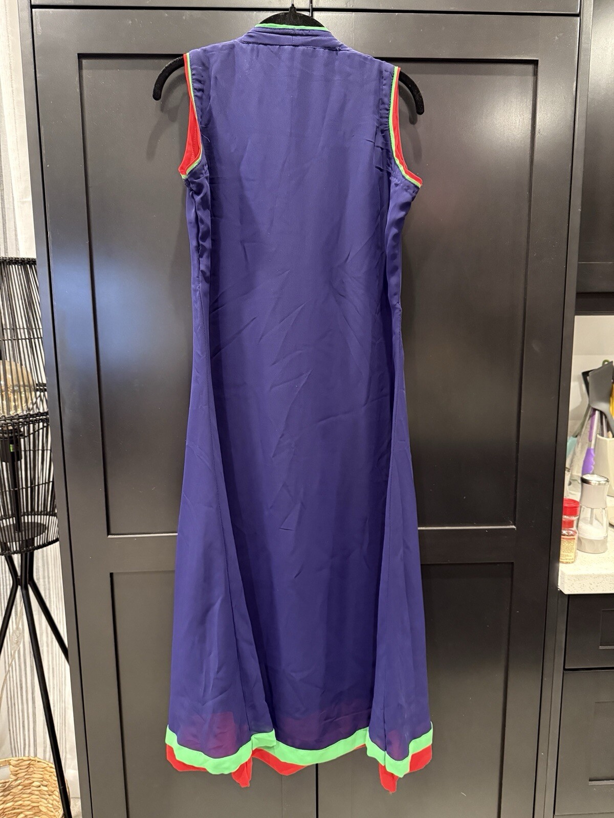 Women’s Indian Kurta Blue/Purple Green Red Flare Dress Colorful Large Dress