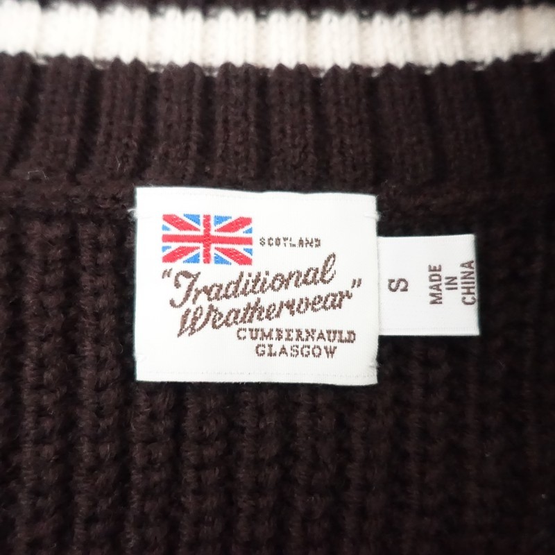 Traditional Weatherwear Wool-Blend Knit V-Neck Vest Size S