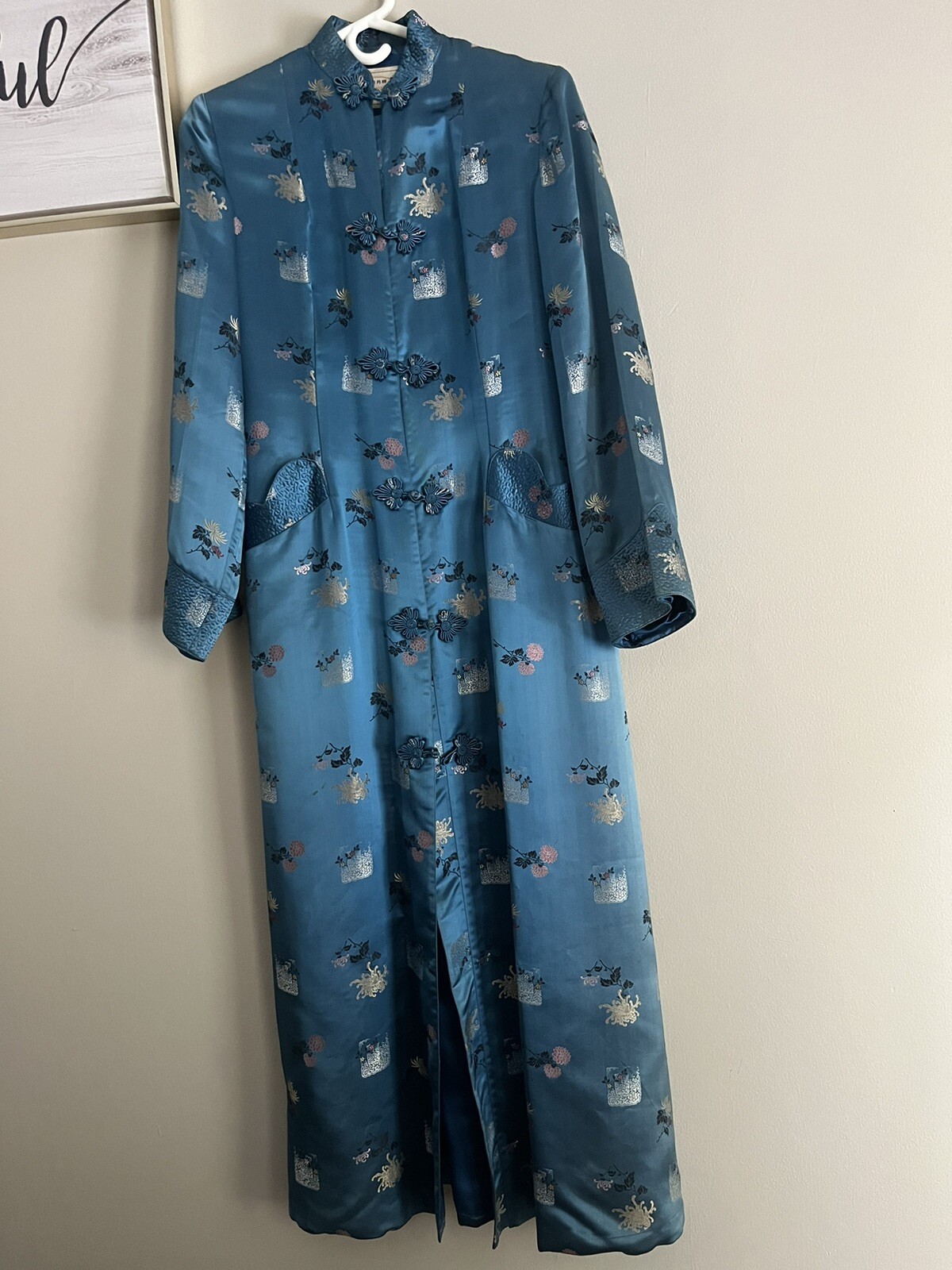 Peony Brand Shanghai 100% Silk Embroidered Kimono Size 34