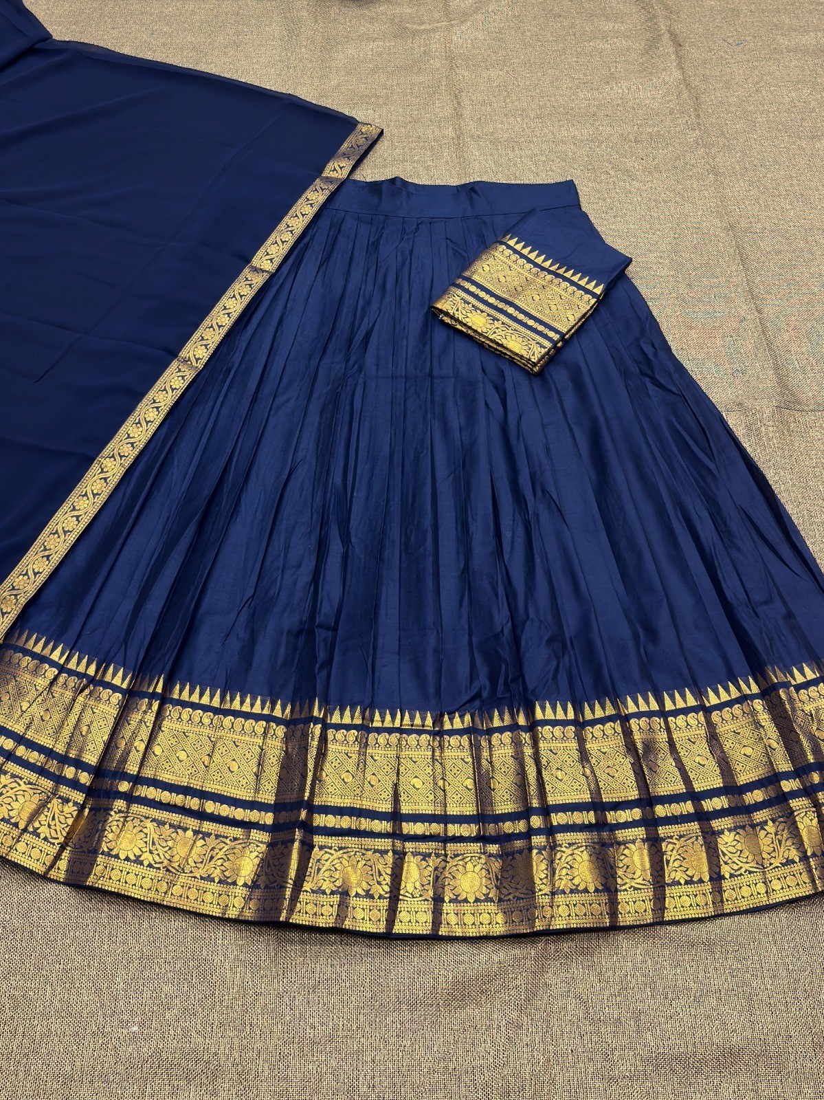 Indian Desigenr Kanchi Cotton Lehenga Dress Women’s Party Wear Lehenga Choli Set