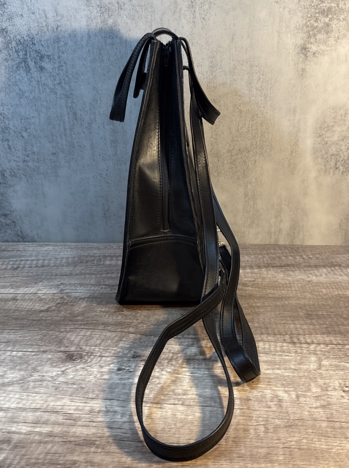 Hand-Painted Leather Handbag Backpack Munich Artist & Sculptor Maximilian Bayer