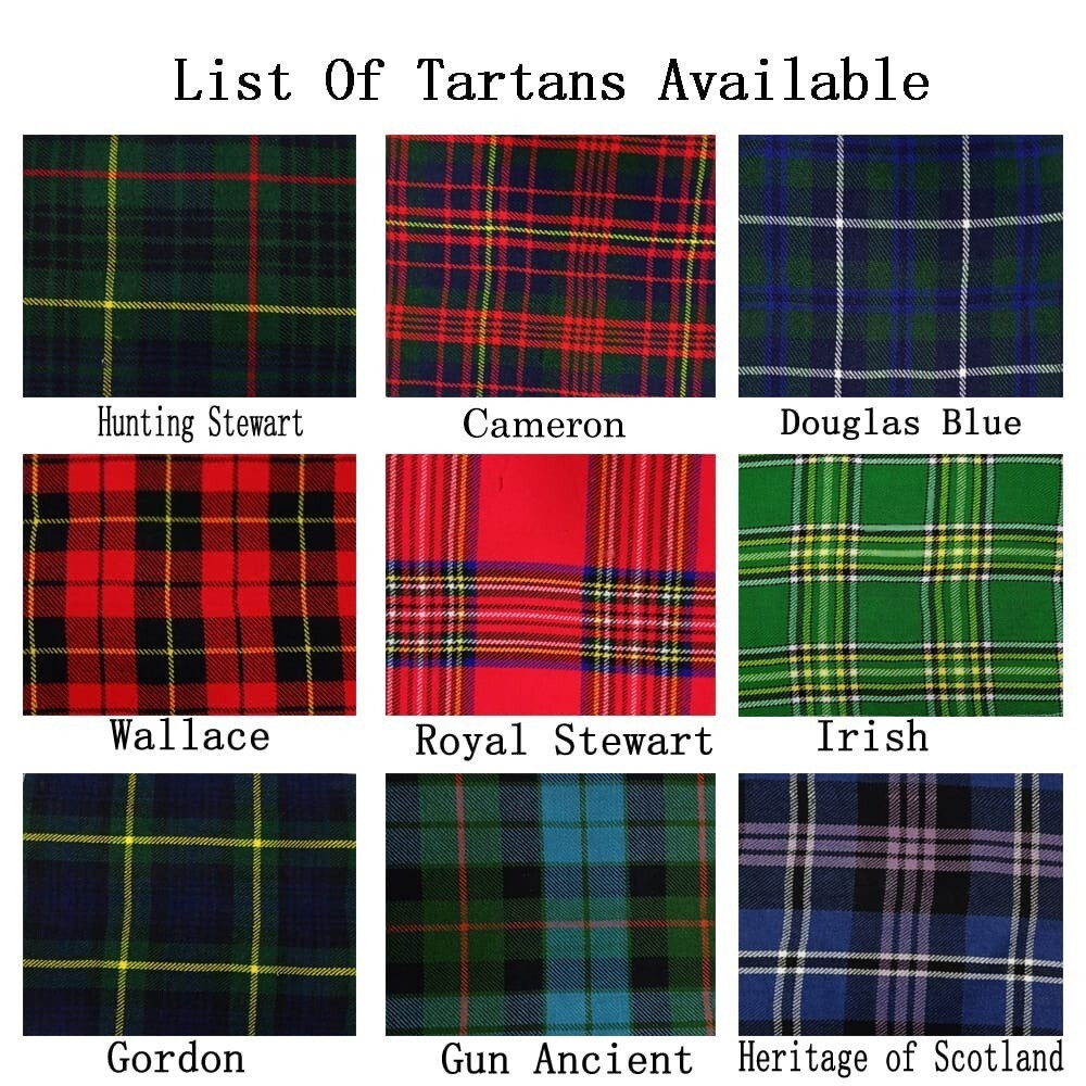 Scottish Vintage Men’s Great Kilt Traditional Kilt Available in 40+ Clan Tartans