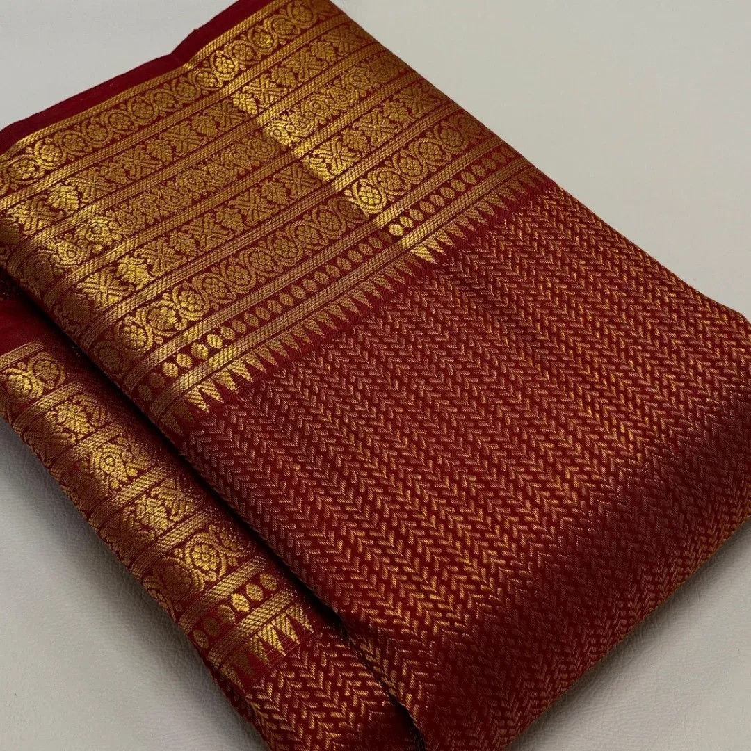 Banarasi Silk Saree Premium Designer Wedding Wear Rich Pallu Zari Work Saree