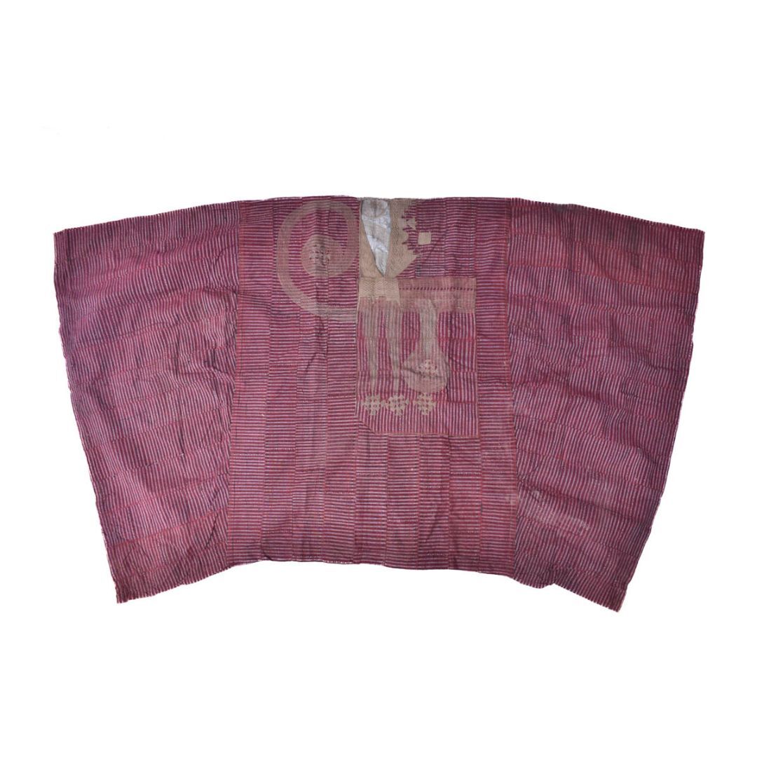Hausa Embroidered Boubou Shirt Maroon Nigeria Sidley Collection