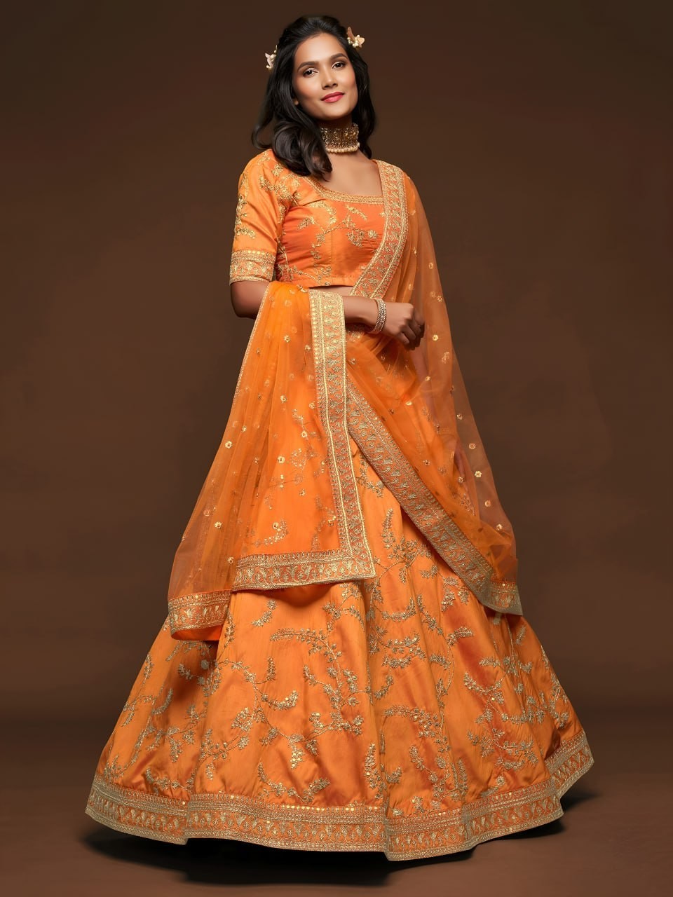 Bollywood Bridal Lehenga Choli Luxury Wedding Reception Wear