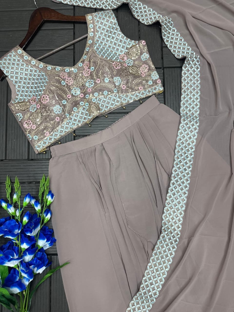 Designer Indian Pakistani sharara Bollywood Dress Party Wear Suit wedding