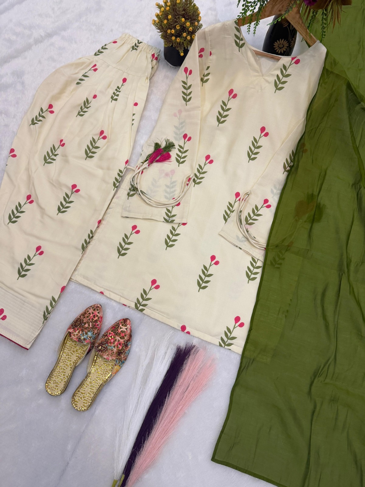 3 PIECE PAKISTANI DESIGNER FARSHI SHALWAR SUIT WEDDING PARTY WEAR WOMEN EID
