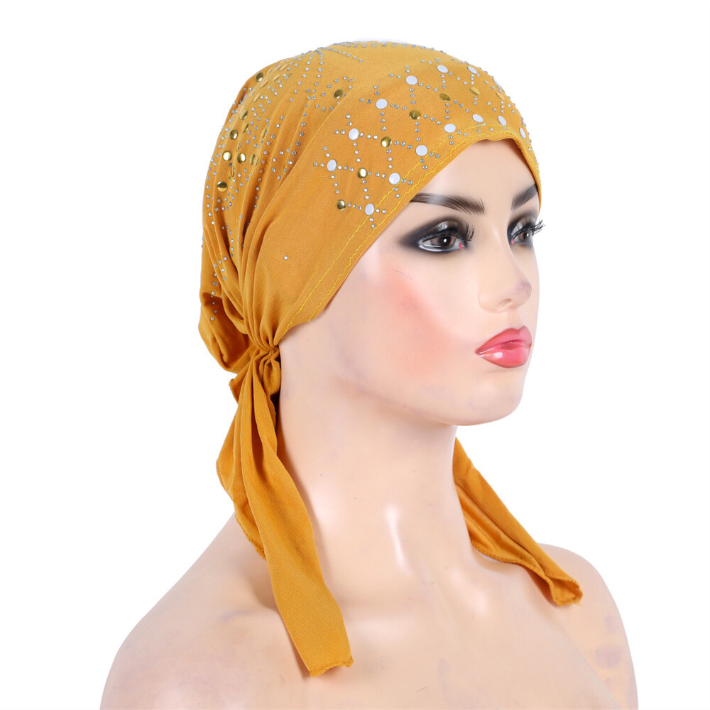 Muslim Women Hijab Cancer Hat Chemo Inner Cap Hair Loss Head Scarf Turban Wrap