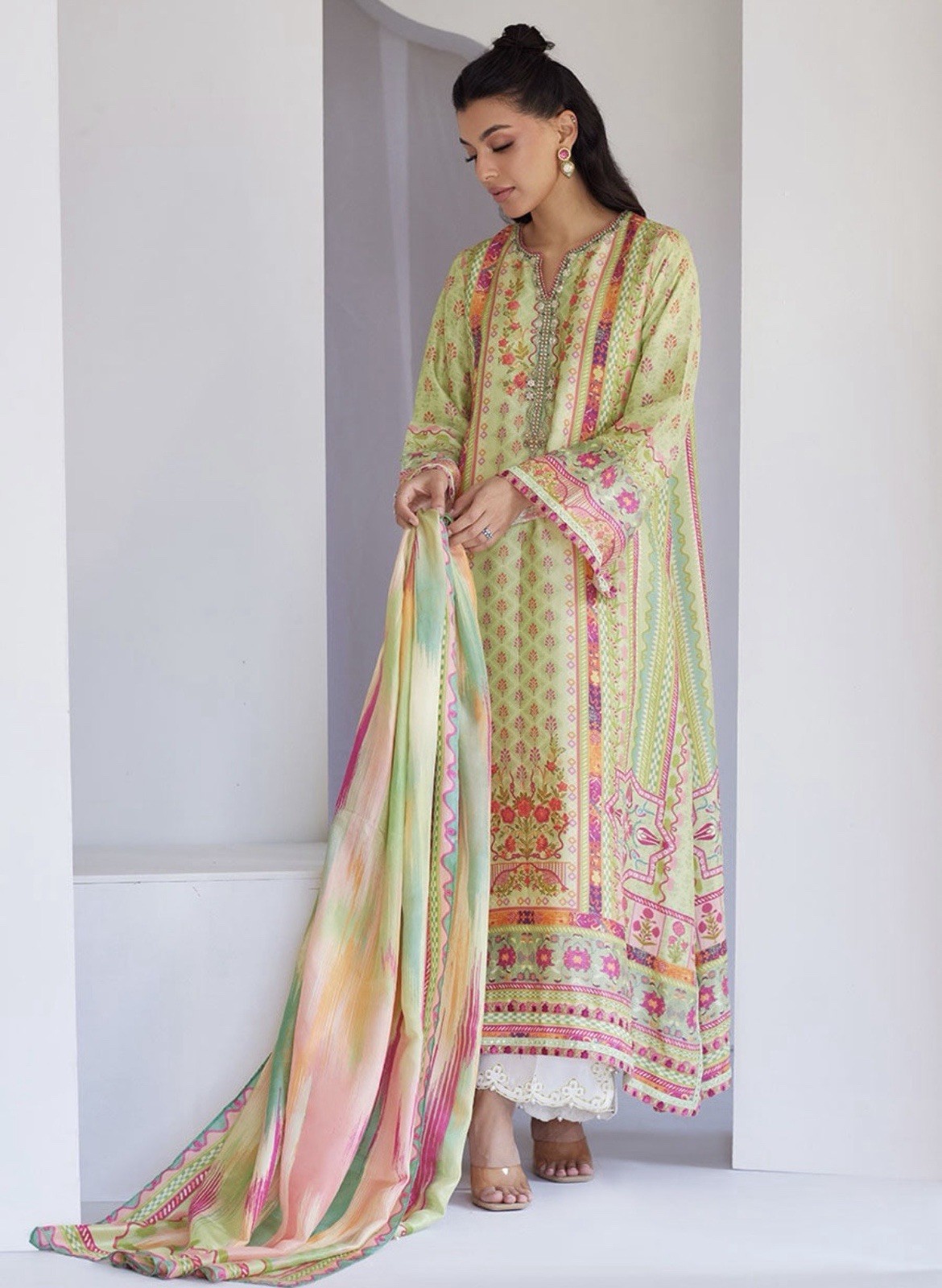 Farah Talib Aziz Luxury Silk 2 Piece Suit