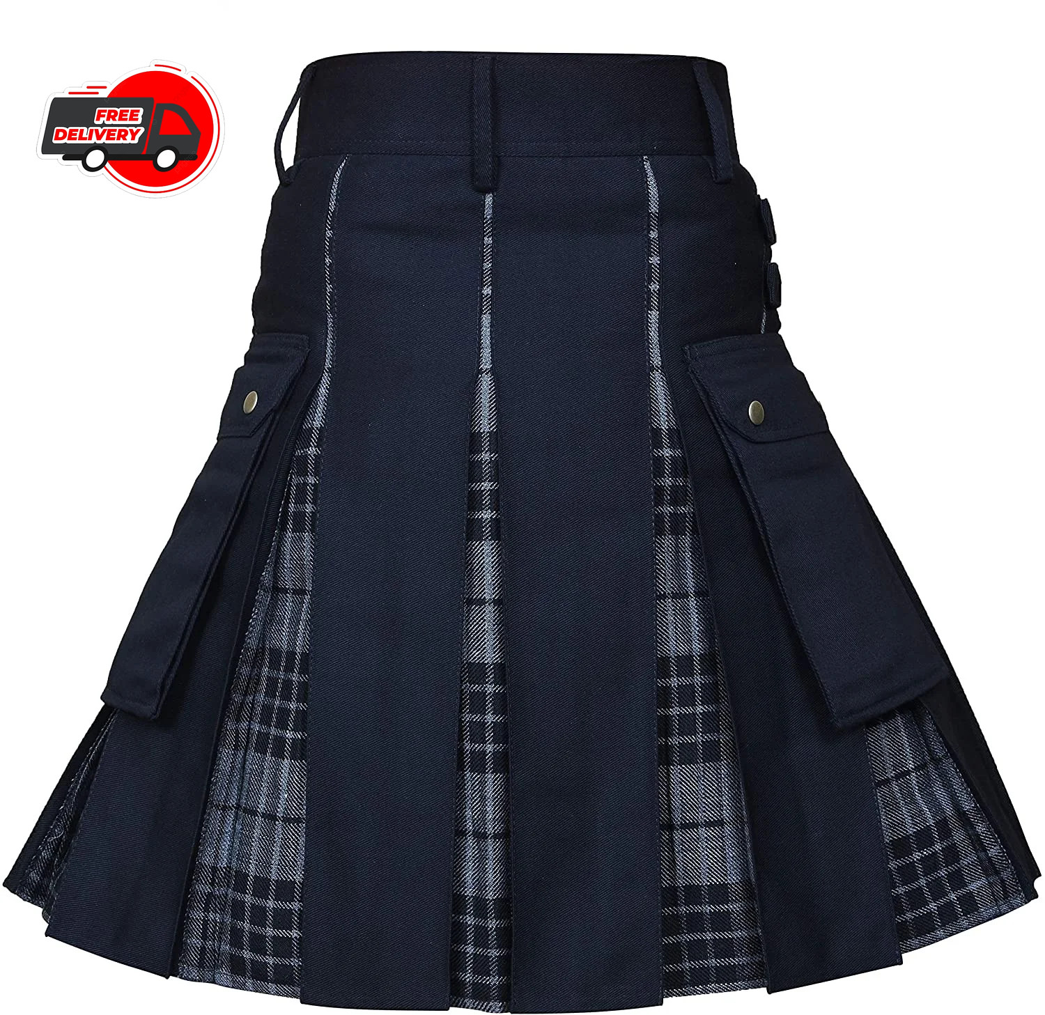 Utility Kilt Kilts Men’s for Men Modern Hybrid Cotton & Tartan Kilts Scottish