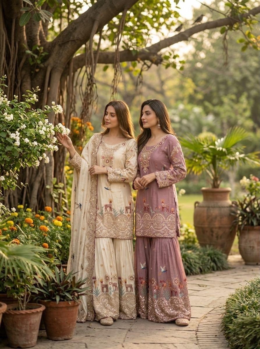 SALWAR KAMEEZ PAKISTANI INDIAN WEDDING PARTY DRESS BOLLYWOOD SUIT SHARARA PLAZZO