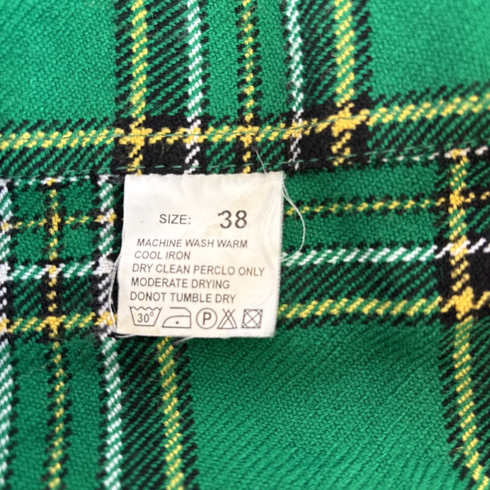 Stillwater Kilts 38 Green black tartan buckles Scotland **READ*